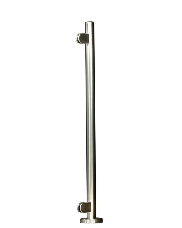 Endestolpe toppmontert Ø42,4mm - uten håndløper